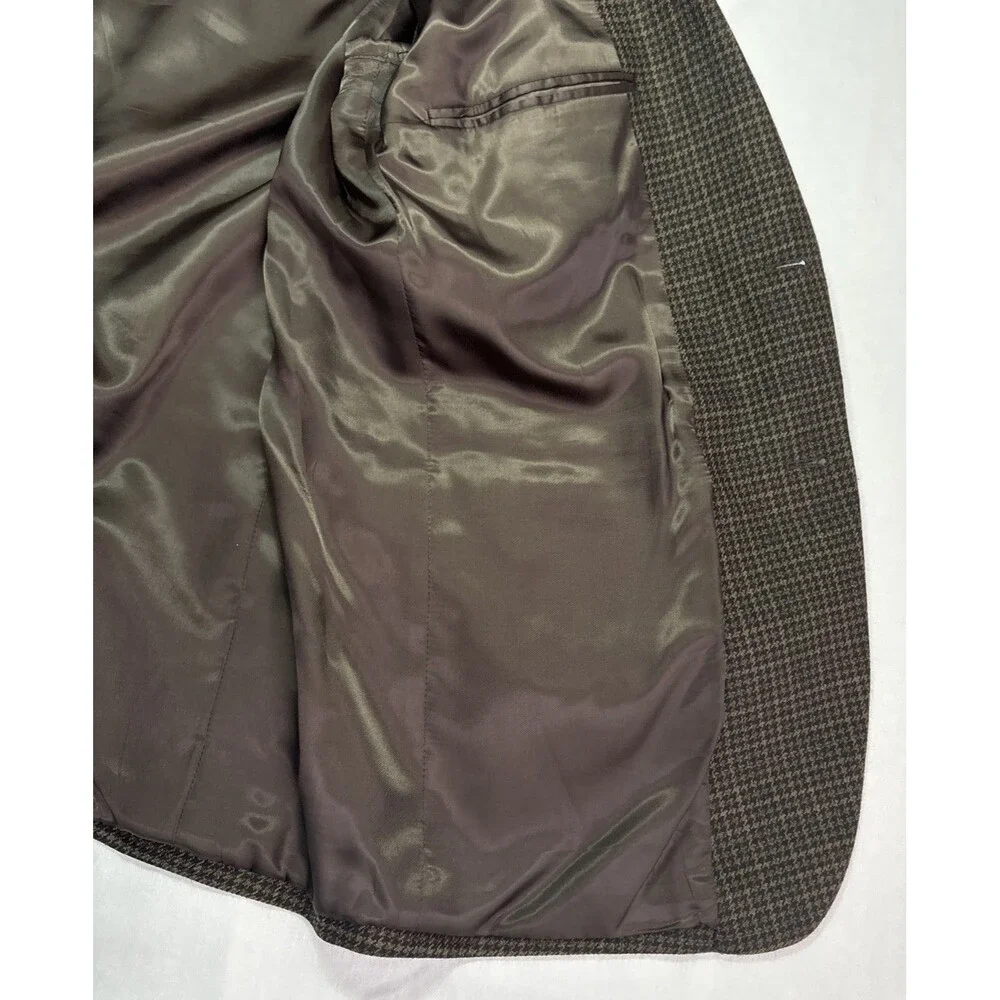 Jos. A Bank Signature Men Sport Jacket 2 button Wool Brown/Black 48L
